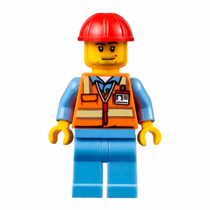 Фигурка Lego 973pb2017 Orange Safety Vest with Reflective Stripes City Airport air050 Б/У
