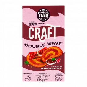 Грінки Flint Craft Double Wave зі Смаком Кабаноси BBQ 70g - Retromagaz
