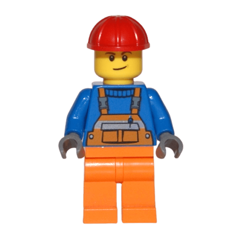 Lego Фигурка City Construction Worker Строитель 3 con011 1 Ориг Б/У Н - Retromagaz