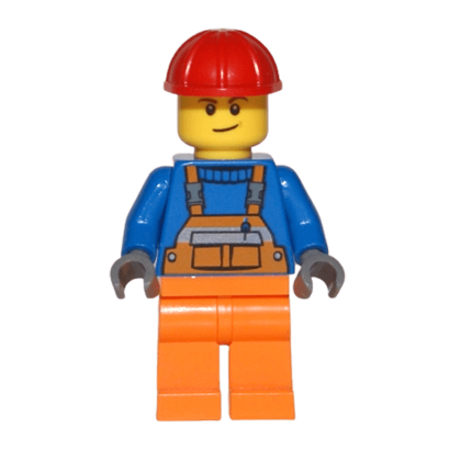 Lego Фигурка City Construction Worker Строитель 3 con011 1 Ориг Б/У Н - Retromagaz