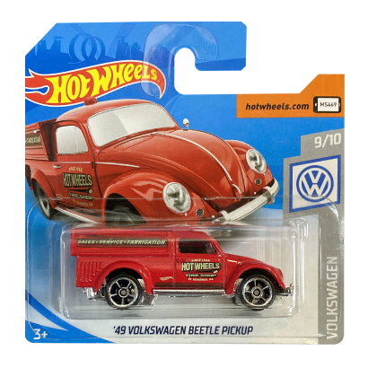 Машинка Базовая Hot Wheels '49 Volkswagen Beetle Pickup Volkswagen 1:64 FYF78 Red - Retromagaz