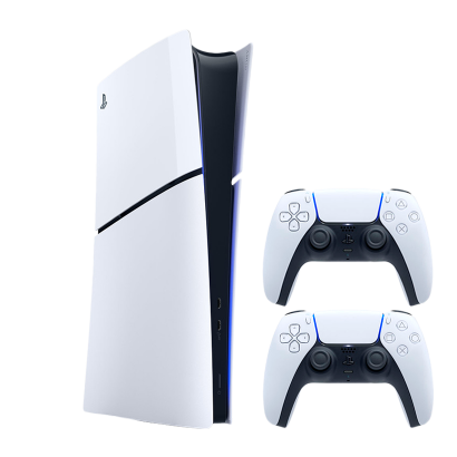 Набор Консоль Sony PlayStation 5 Slim Digital Edition 1TB White Новый  + Геймпад Беспроводной DualSense - Retromagaz