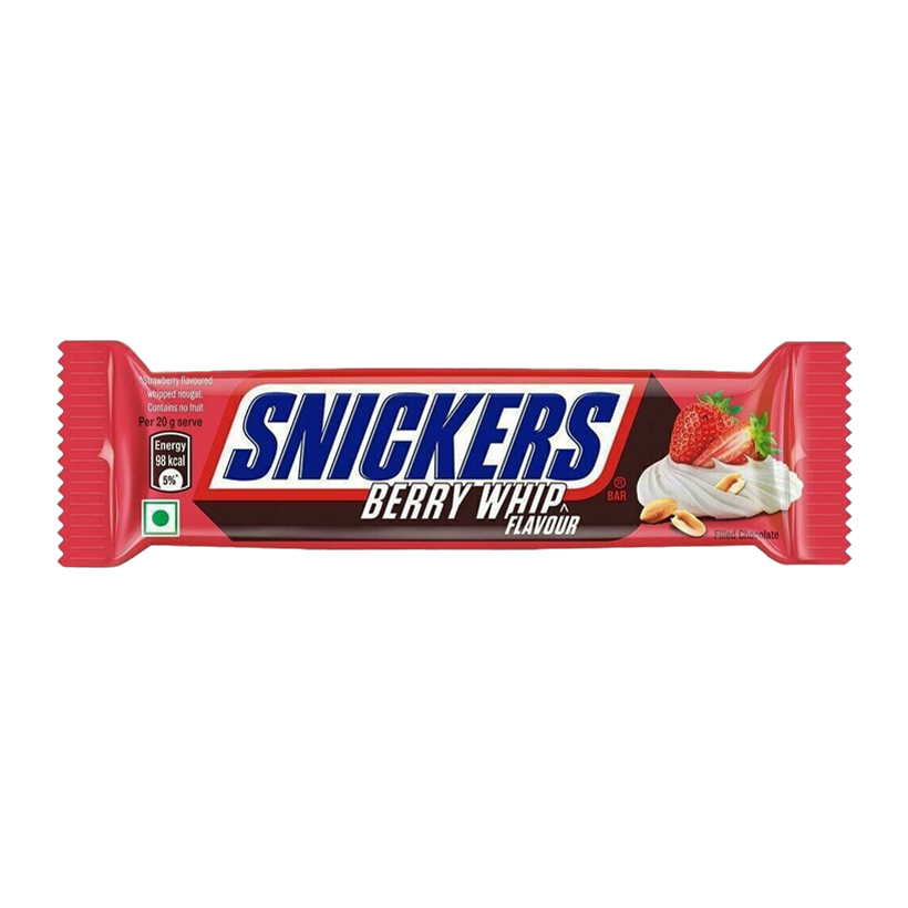 Батончик Snickers Клубника Berry Whip 40g - Retromagaz