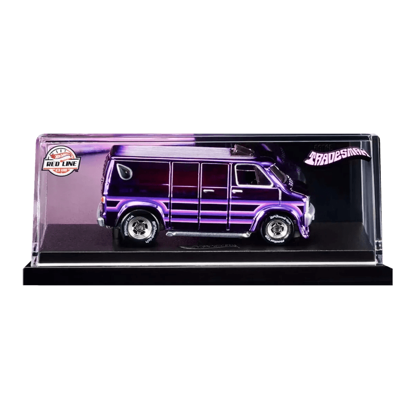 Машинка Premium Hot Wheels Dodge Tradesman Red Line Club RLC 1:64 HGK78 Purple - Retromagaz