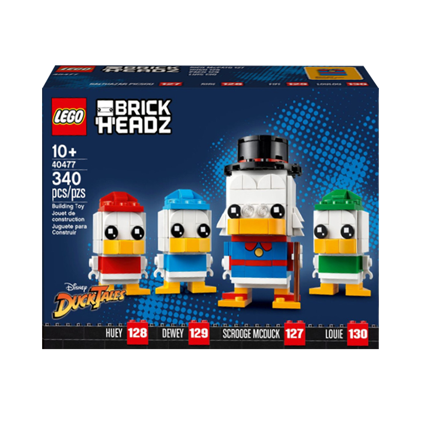 Конструктор Lego Скрудж Макдак, Хьюи, Дьюи и Луи BrickHeadz 40477 Новый - Retromagaz