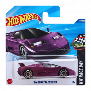Машинка Базовая Hot Wheels '94 Bugatti EB110 SS Race Day 1:64 JBB36 Purple Машинка Базовая Hot Wheels '94 Bugatti EB110 SS Race Day 1:64 JBB36 Purple - Retromagaz