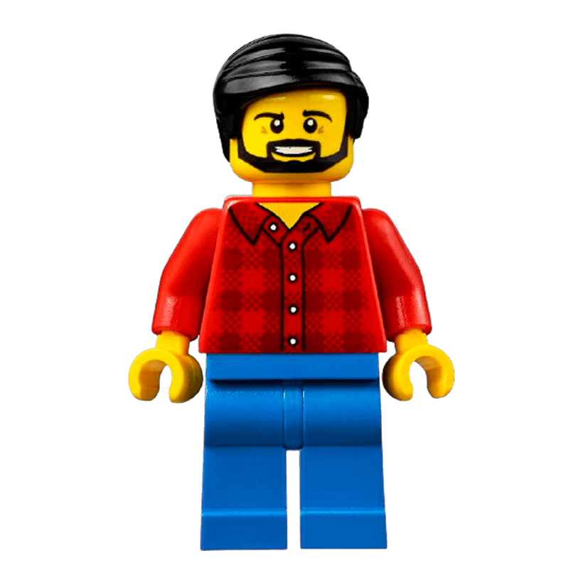 Фигурка Lego People 973pb2343 Flannel Shirt City cty0664 Б/У - Retromagaz