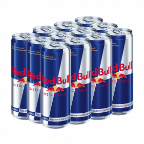 Набір Напій Енергетичний 12шт Red Bull 473ml - Retromagaz