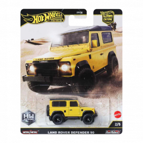 Машинка Premium Hot Wheels Land Rover Defender 90 Off-Road 1:64 JBK74 Yellow Машинка Premium Hot Wheels Land Rover Defender 90 Off-Road 1:64 JBK74 Yellow - Retromagaz