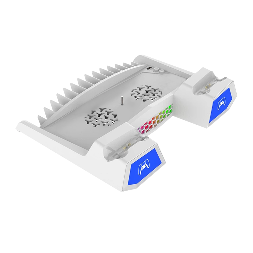 Подставка Проводной Ipega PlayStation 5 Slim з зарядкою для геймпадів DualSense White Новый - Retromagaz