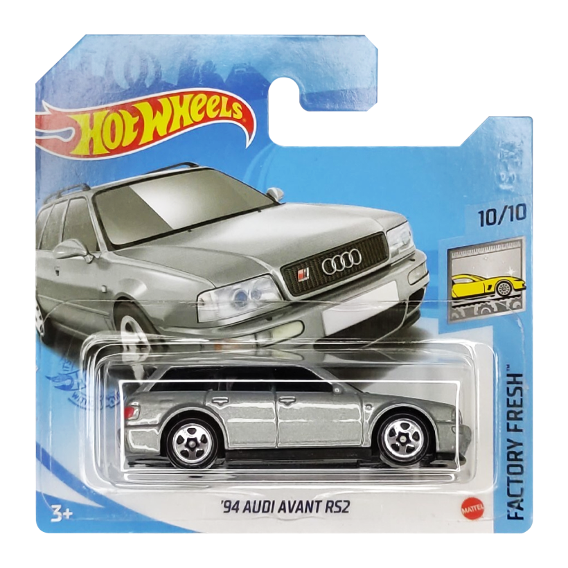 Машинка Базова Hot Wheels '94 Audi Avant RS2 Factory Fresh 1:64 GTB75 Silver - Retromagaz