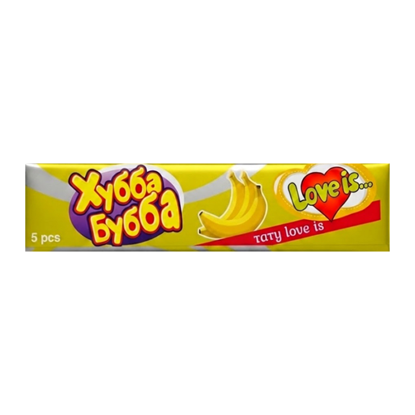 Жевательная Резинка Love is... x Hubba Bubba Пластинки с Татуировкой 17g - Retromagaz