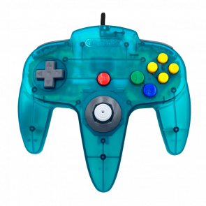 Геймпад Дротовий Nintendo N64 NUS-005 Limited Edition Trans-Ice Blue 1.8m Б/У - Retromagaz