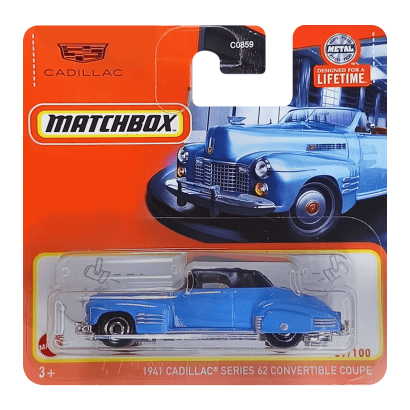 Машинка Велике Місто Matchbox '41 Cadillac Series 62 Showroom 1:64 GKK27/HVL57/HVN85 Blue - Retromagaz