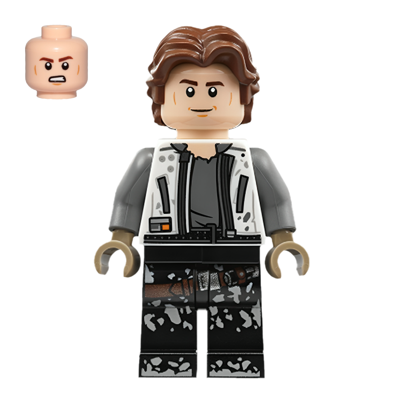 Фігурка Lego Повстанець Han Solo White Jacket Black Legs Star Wars sw0915 Б/У - Retromagaz