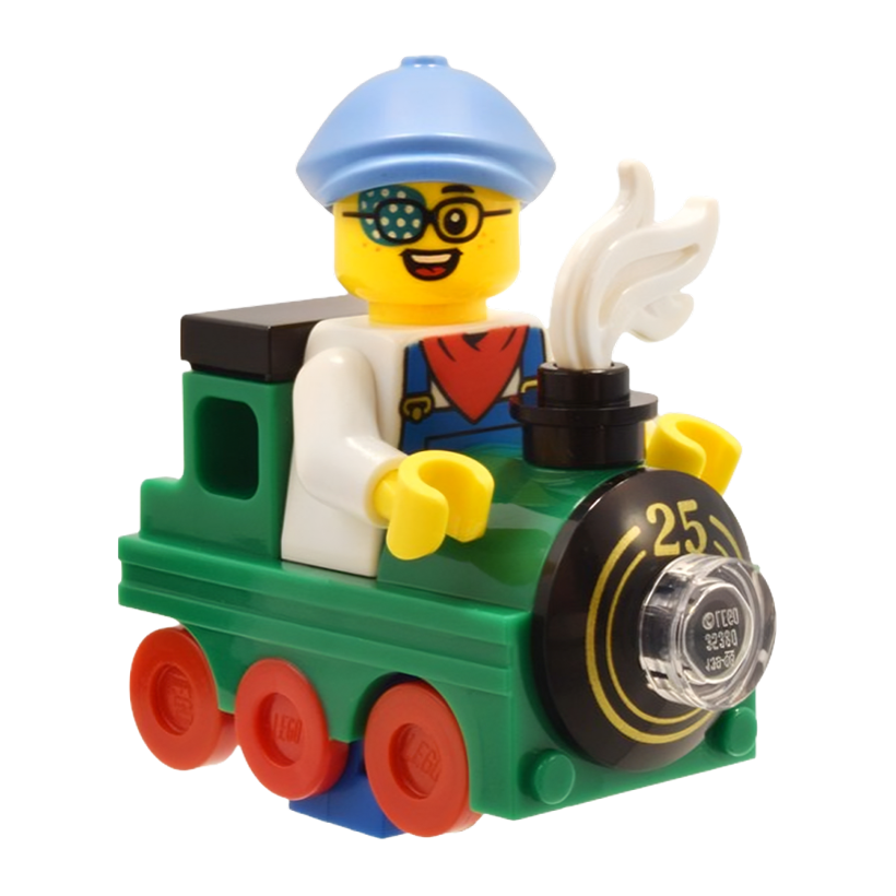 Фігурка Lego Series 25 Train Kid Collectible Minifigures col433 Б/У - Retromagaz