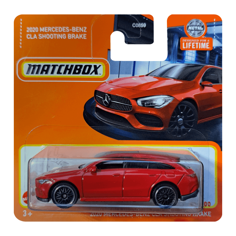 Машинка Большой Город Matchbox 2020 Mercedes-Benz CLA Shooting Brake Showroom 1:64 HVP18 Red - Retromagaz