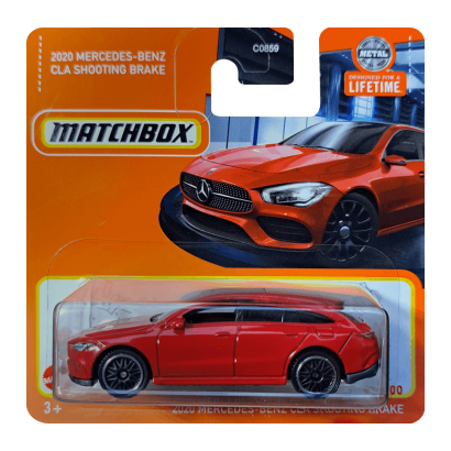 Машинка Большой Город Matchbox 2020 Mercedes-Benz CLA Shooting Brake Showroom 1:64 HVP18 Red - Retromagaz