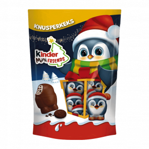 Цукерки Kinder Шоколадні Mini Friends Penguin з Хрустким Печивом 122g