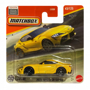 Машинка Большой Город Matchbox 2023 Toyota GR Supra Road Trip 1:64 JBR62 Yellow