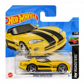 Машинка Базовая Hot Wheels Dodge Viper RT/10 Roadsters 1:64 HKH43 Yellow