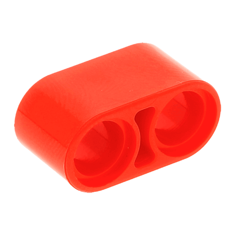 Technic 10шт Lego Балка Товста Пряма 1 x 2 43857 4185664 Red Б/У - Retromagaz