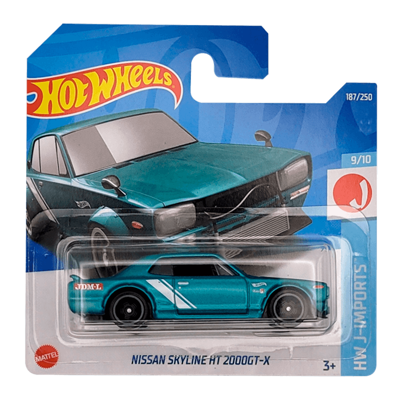 Машинка Базова Hot Wheels Nissan Skyline H/T 2000GT-X J-Imports 1:64 HCV11 Green - Retromagaz