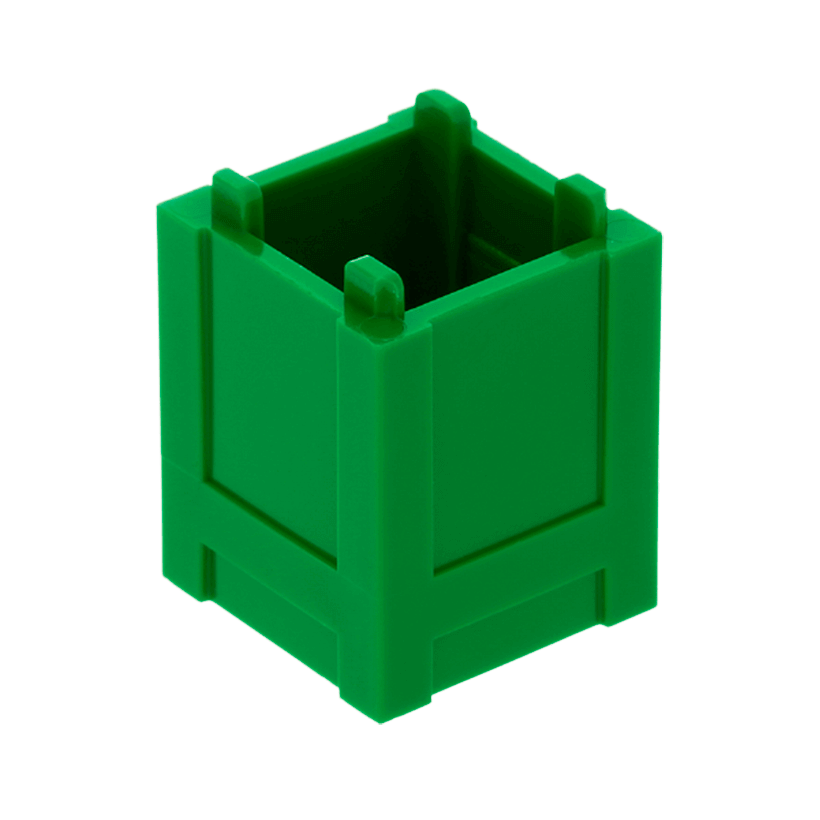 Ємність 2шт Lego Box Top Opening 2 x 2 x 2 61780 4548102 Green Б/У - Retromagaz