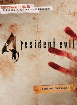 Гра Sony PlayStation 2 Resident Evil 4 SteelBook Edition Europe Англійська Версія Без Обкладинки Б/У
