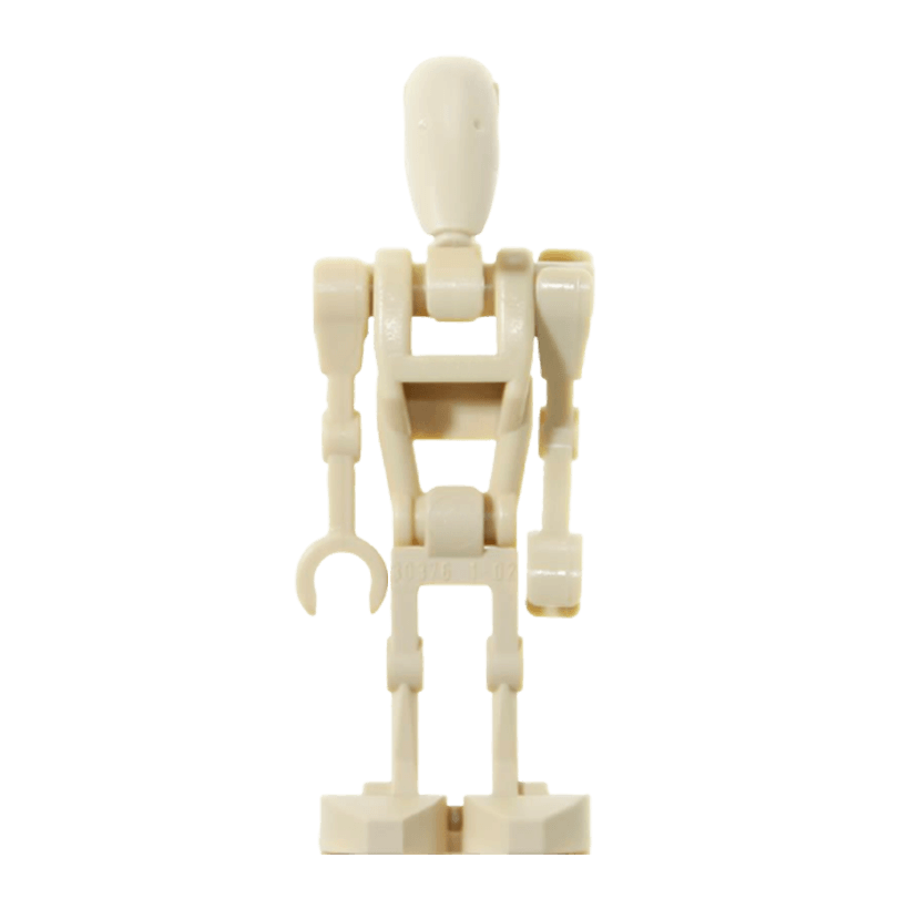 Фігурка 4шт Lego Дроїд Battle Droid Tan Angled Arm and Straight Arm Star Wars sw0001c 75337 Новий - Retromagaz