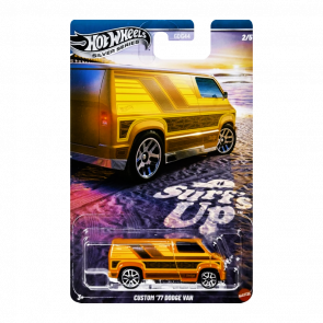 Тематична Машинка Hot Wheels Custom '77 Dodge Van Surf's Up 1:64 JCB66 Orange Тематична Машинка Hot Wheels Custom '77 Dodge Van Surf's Up 1:64 JCB66 Orange - Retromagaz