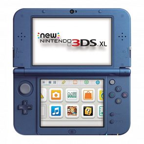 Консоль Nintendo 3DS XL New Модифікована 32GB Blue + 10 Вбудованих Ігор Б/У - Retromagaz
