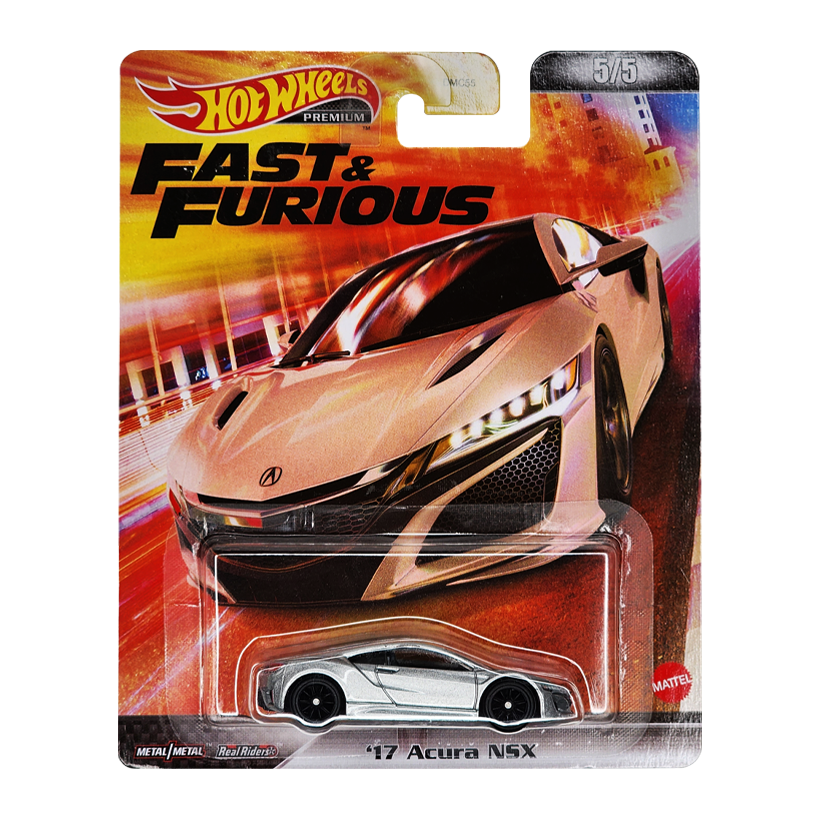 Машинка Premium Hot Wheels '17 Acura NSX Fast & Furious 1:64 HCP30 Silver - Retromagaz