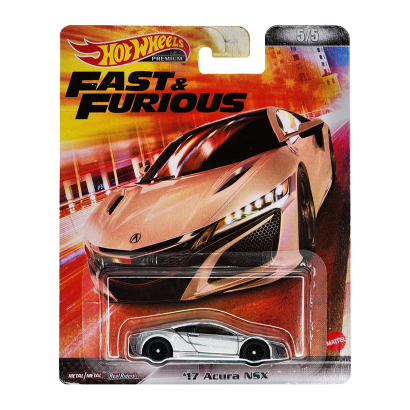 Машинка Premium Hot Wheels '17 Acura NSX Fast & Furious 1:64 HCP30 Silver - Retromagaz