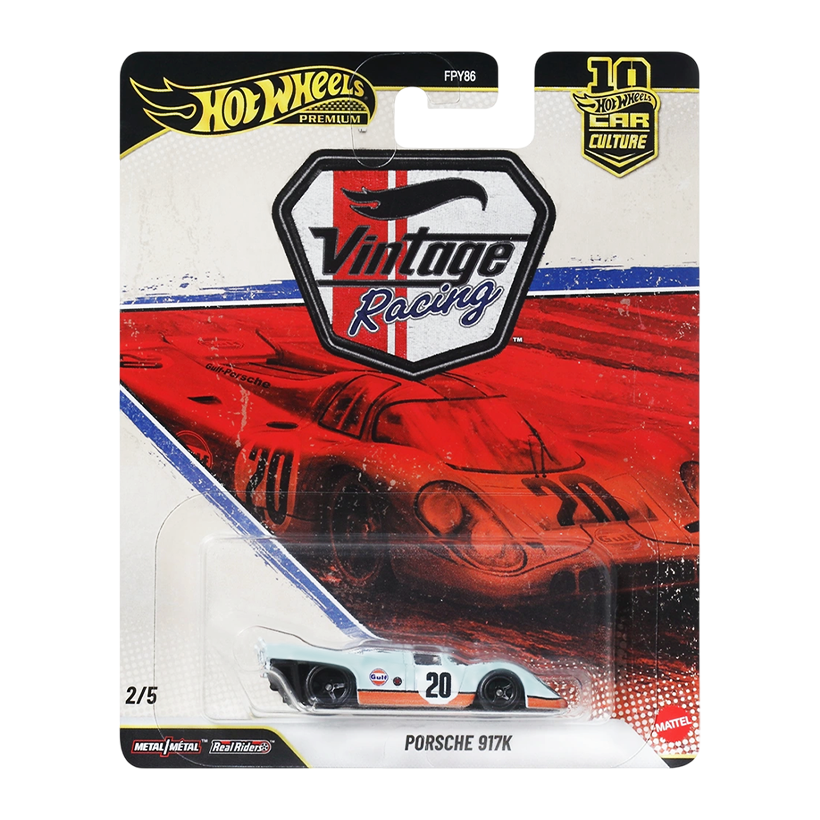 Машинка Premium Hot Wheels Porsche 917K Vintage Racing Club 1:64 JKF03 Blue - Retromagaz