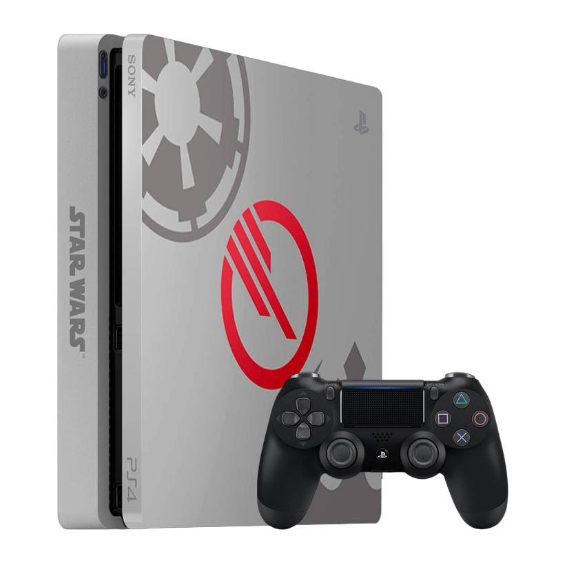 Набор Консоль Sony PlayStation 4 Slim Star Wars Battlefront II Limited Edition 1TB Grey Б/У  + Геймпад Беспроводной DualShock 4 Version 2 Black - Retromagaz