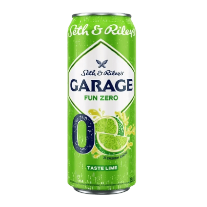 Пиво Безалкогольне Garage Seth & Riley's Fun Zero 0% Lime 500ml - Retromagaz