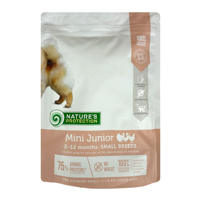 Сухой Корм Nature's Protection для Собак Nature's Protection Mini Junior Small Breeds Домашняя Птица 500g - Retromagaz