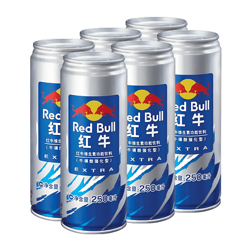 Набір Напій Енергетичний 6шт Red Bull Азійський EXTRA 250ml - Retromagaz