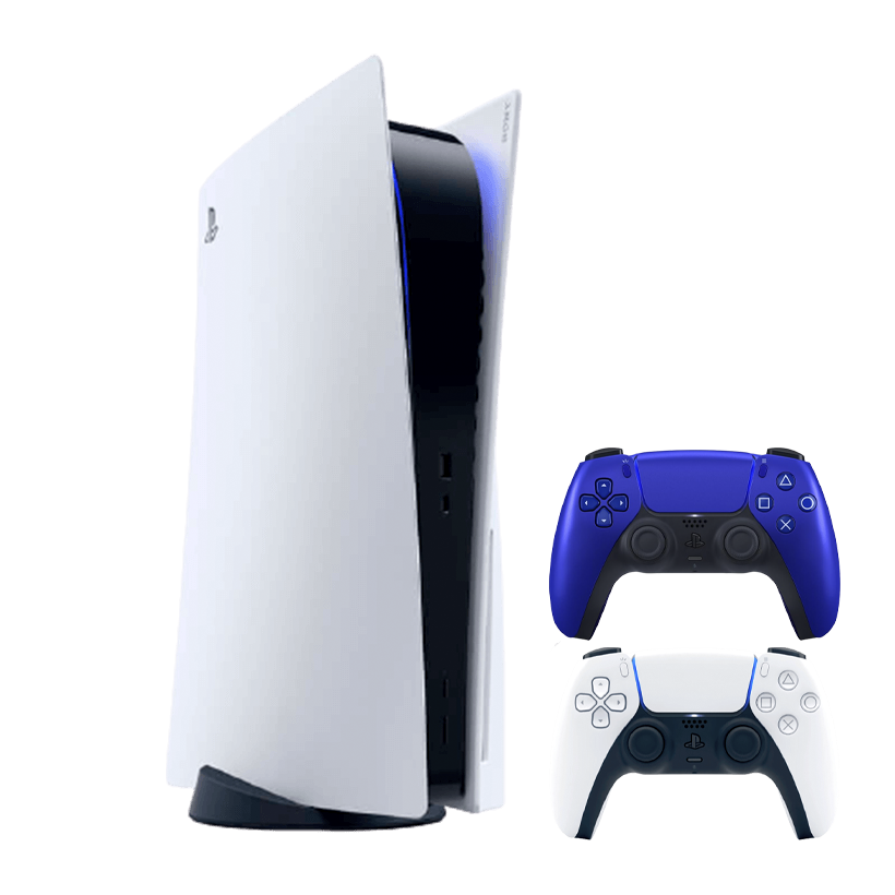 Набір Консоль Sony PlayStation 5 Blu-ray 825GB White Новий + Геймпад Бездротовий DualSense Cobalt Blue - Retromagaz