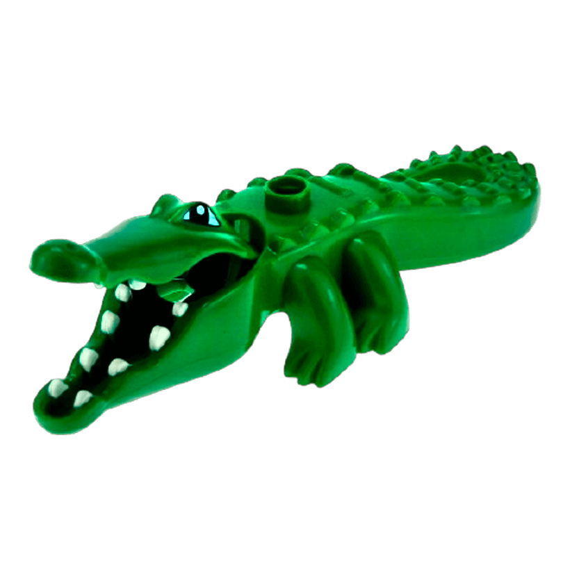 Фигурка Lego Animals Alligator Crocodile Large with Opening Jaw and Narrow Snout Duplo 53915c01 1 Б/У - Retromagaz