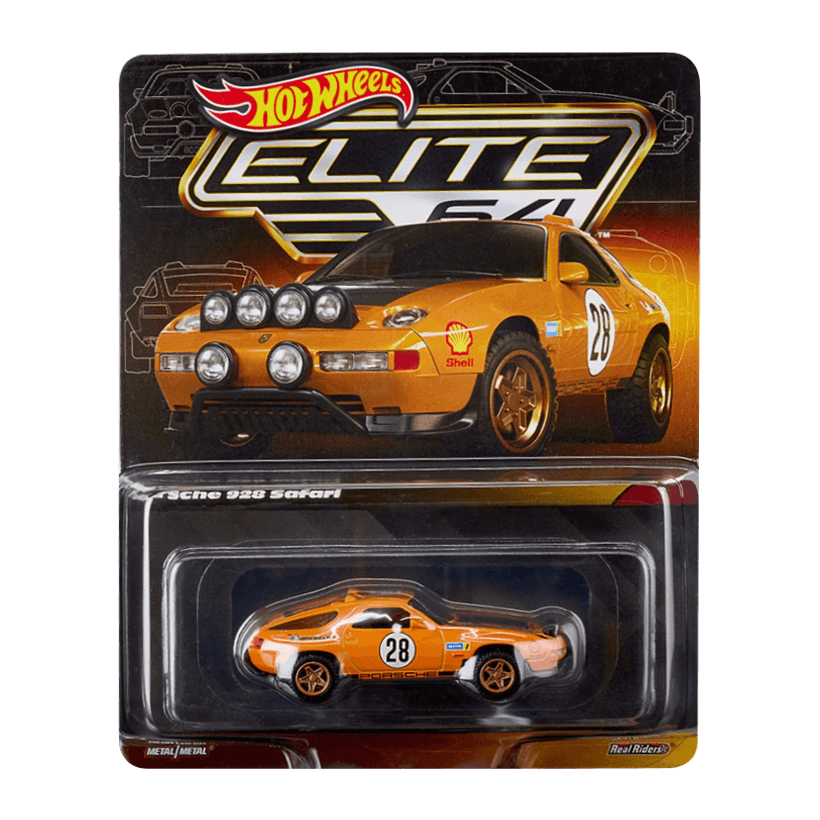 Машинка Premium Hot Wheels Porsche Porsche 928 Safari Elite 64 1:64 HNJ58 Orange - Retromagaz