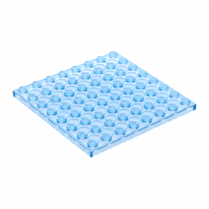 Пластина Lego Обычная 8 x 8 41539 42534 4226439 Trans-Medium Blue Б/У
