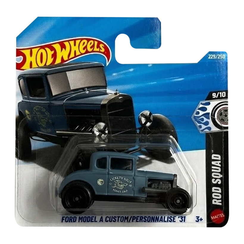 Машинка Базова Hot Wheels Ford Model A Custom '31 Dirt 1:64 JJM11 Blue - Retromagaz
