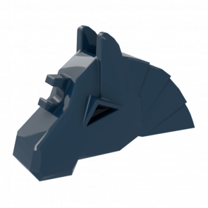 Для Животных Lego Horse Battle Helmet Angular Castle 48492 4295039 Dark Blue Б/У - Retromagaz