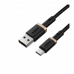 Кабель Baseus Dura Series Fast Charging Cable 60W USB 2.0 - USB Type-C Gold Black 1m - Retromagaz