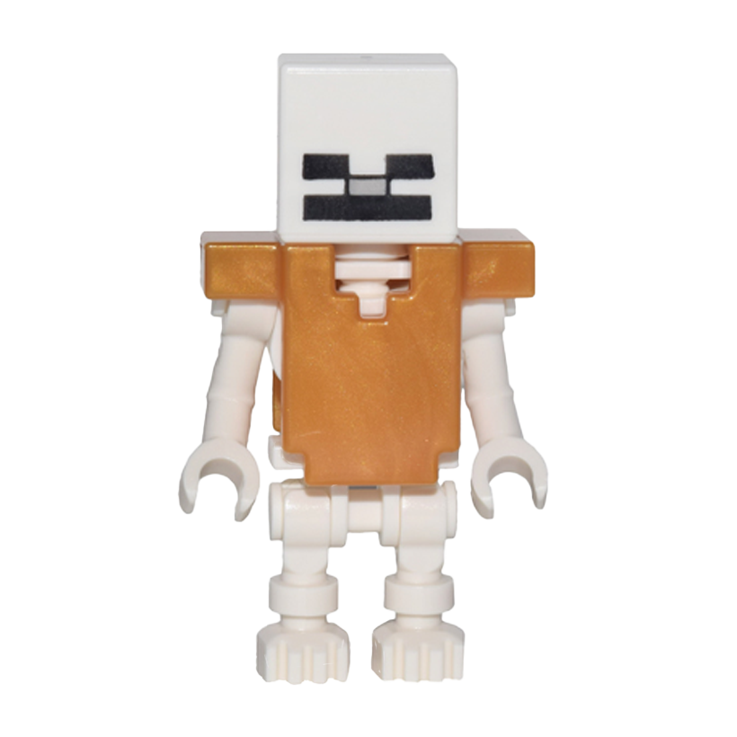 Фигурка Lego Minecraft Skeleton Pearl Gold Armor Games min054 Б/У - Retromagaz