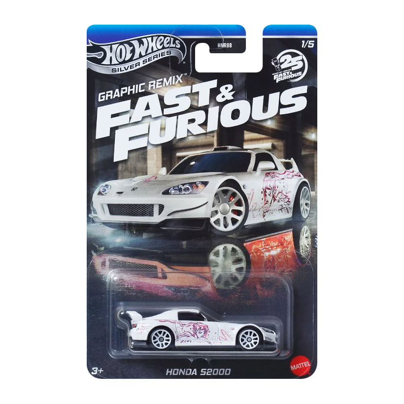 Тематична Машинка Hot Wheels Honda S2000 Fast & Furious 1:64 JBY44 White - Retromagaz