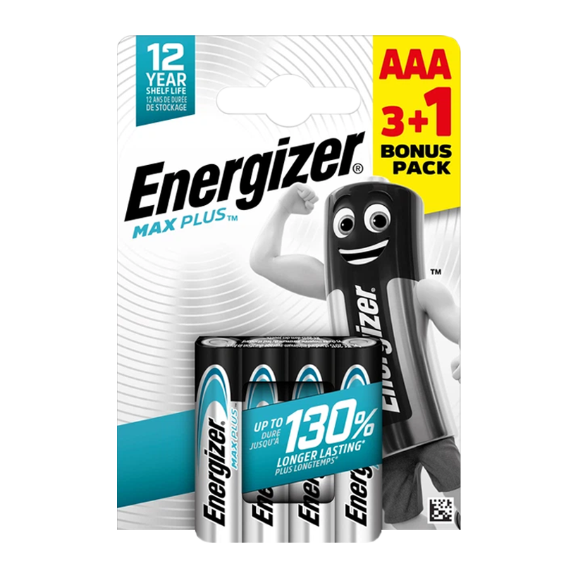 Батарейка 4шт Energizer AAA Max Plus - Retromagaz