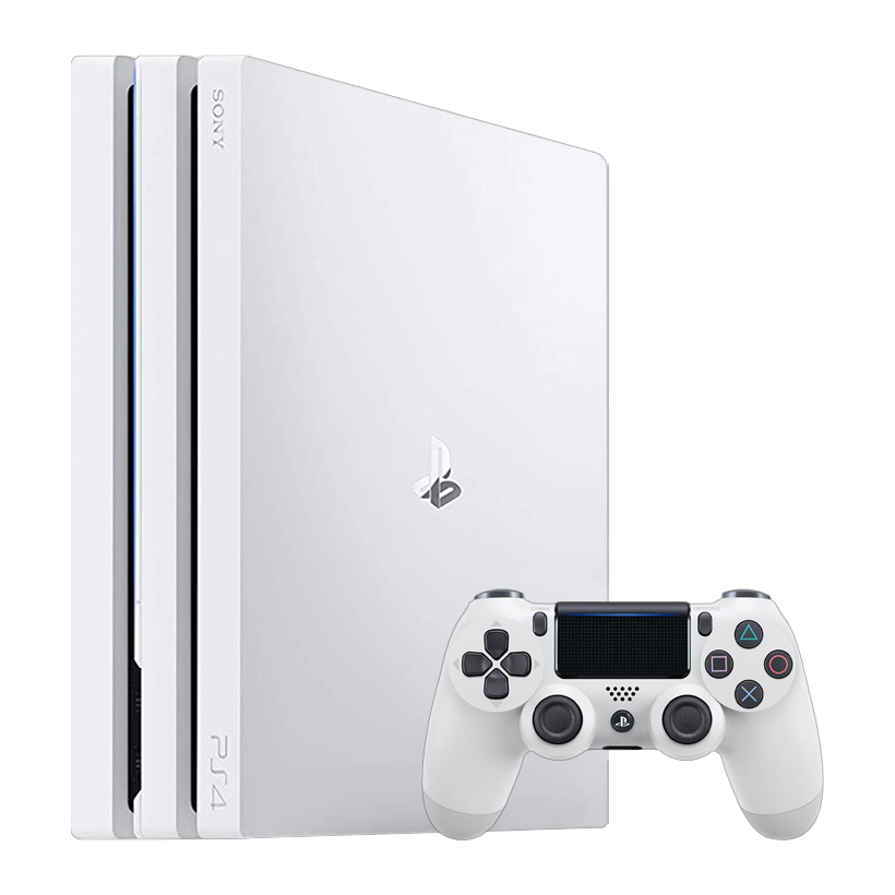 Набір Консоль Sony PlayStation 4 Pro CUH-72xx 1TB White Б/У  + Геймпад Бездротовий DualShock 4 Version 2 - Retromagaz
